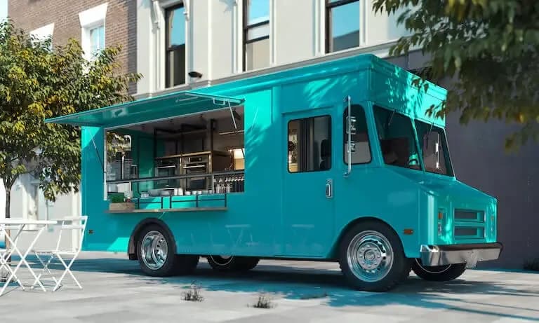 High-quality food trailer designed by food truck builder